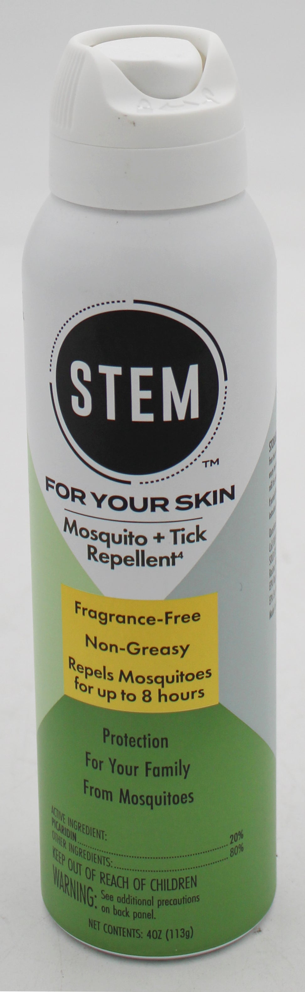 SP STEM MOSQUITO+TICK REPELLENT FRAGANCE FREE 4oz