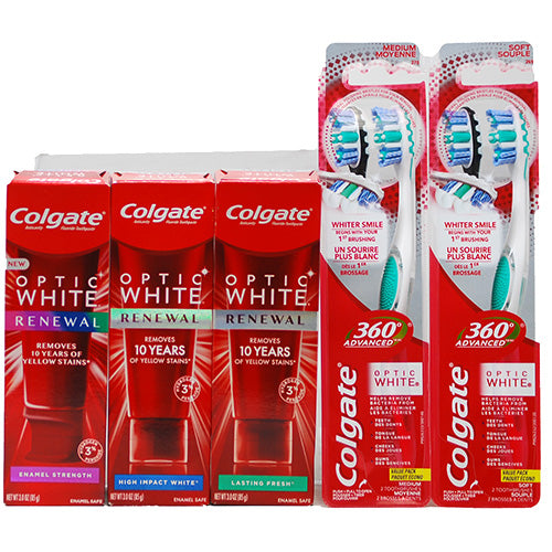 COLGATE T/PASTE 3oz(5/22)ASST T/BRUSH-DSPLY/NI