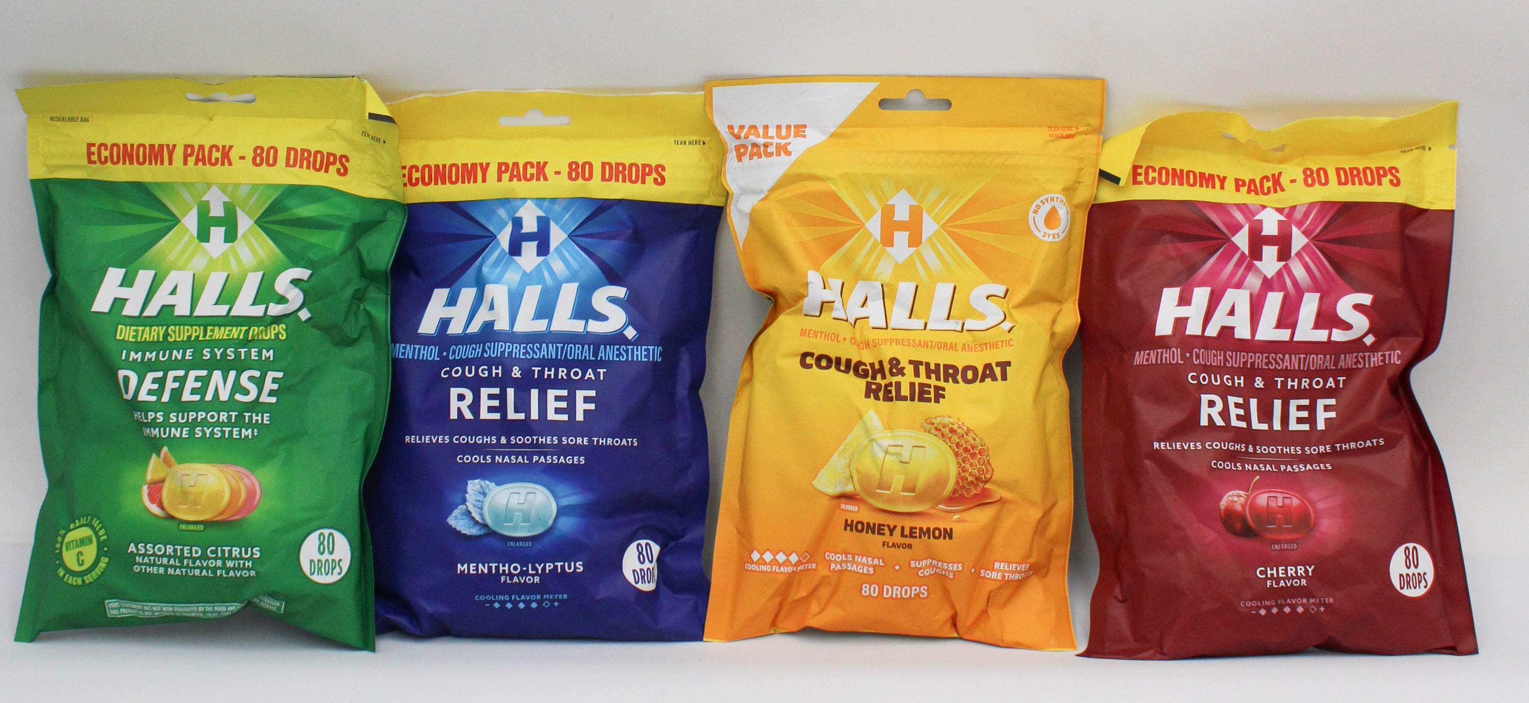 HALLS BASE ECO BAG FS 80 CT EXP 2/06/2027