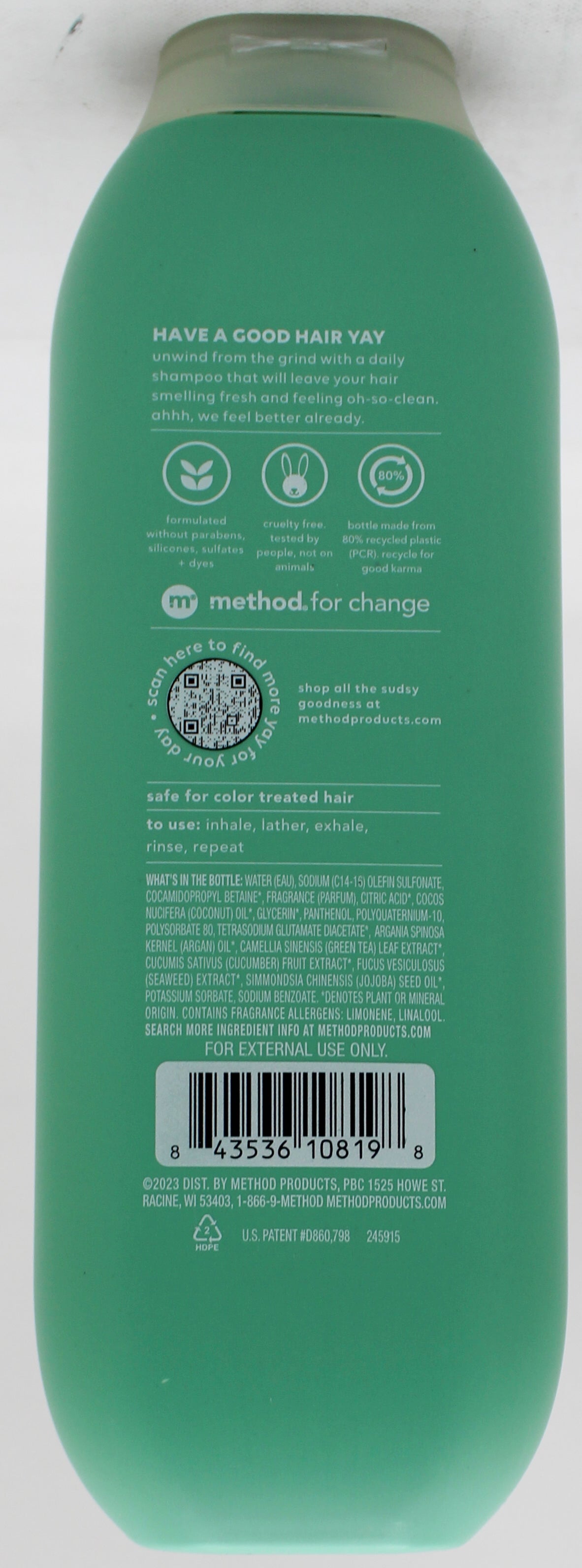 METHOD SHAMPOO DAILY ZEN 14oz US
