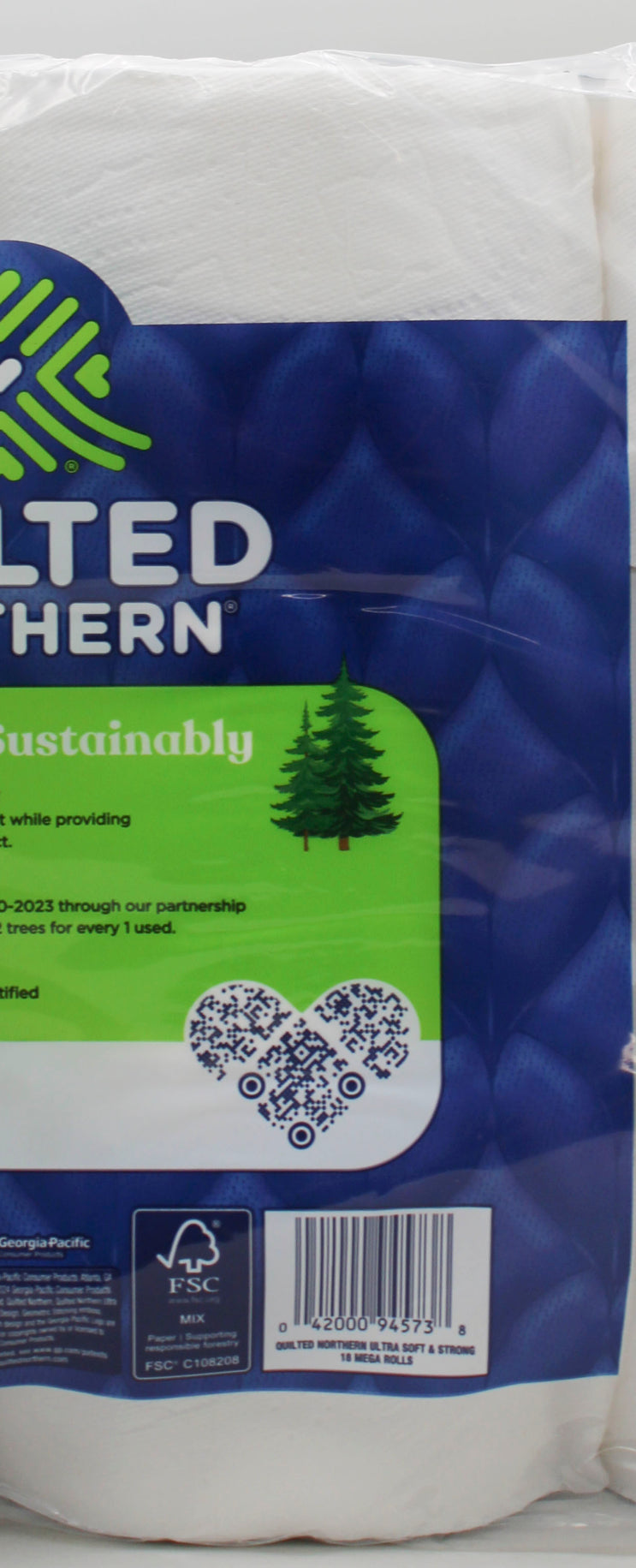 18 MEGA ROLLS QUILTED NORTHERN ULTRA SOFT & STRONG TOILET PAPER NI