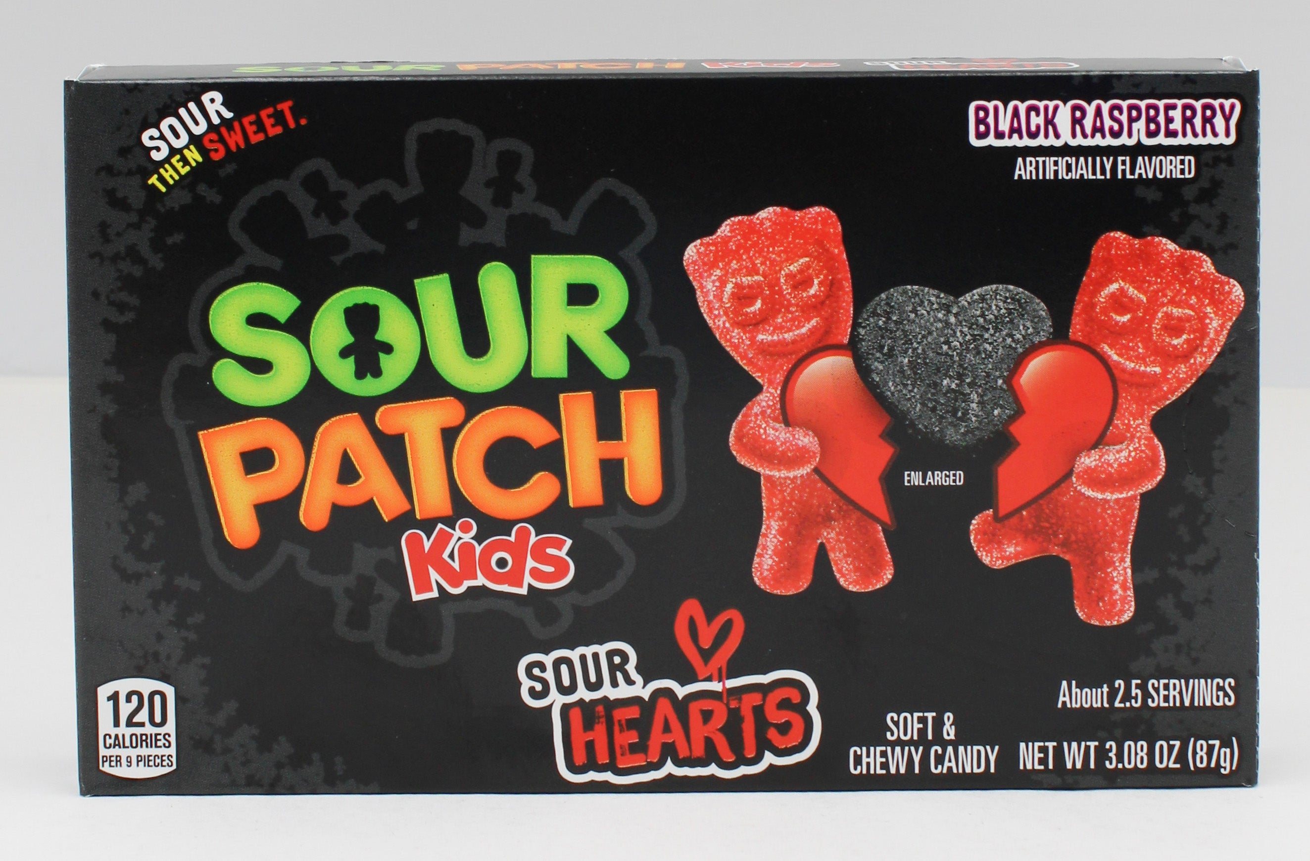 SOUR PATCH KIDS SOUR HEARTS THEATRE BOX  3.08 Oz BB 9/22/26