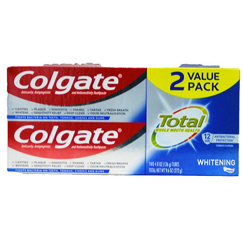 COLGATE T/PASTE 4.8oz/2PK(6/23)WHTN NI