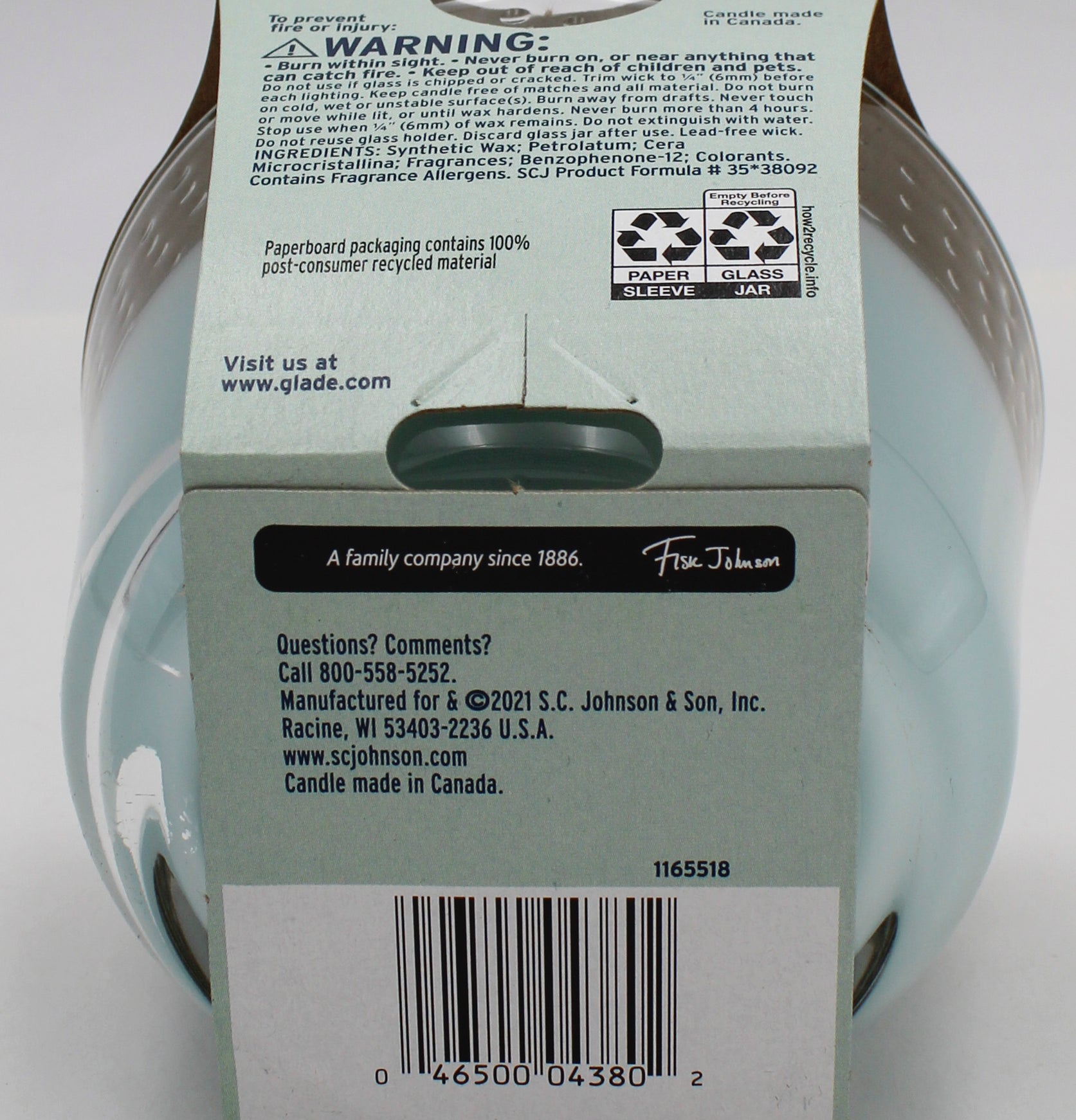 GLADE 3-WICK CANDLE SKY & SEA SALT 6.8oz US