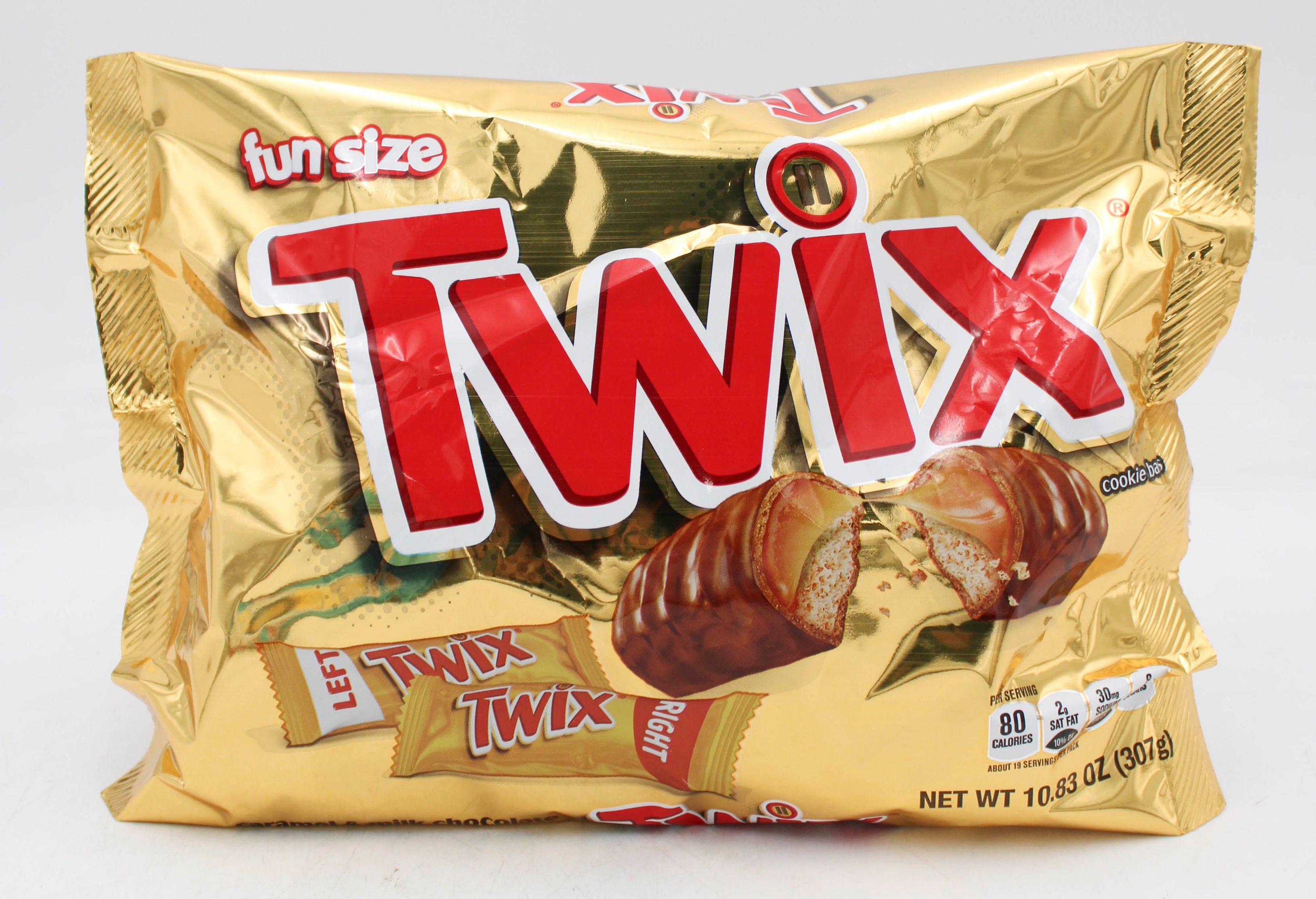 TWIX FUN SIZE CARAMEL COOKIE CHOCOLATE BARS  10.83 Oz BULK CANDY BAG BB 1/31/26