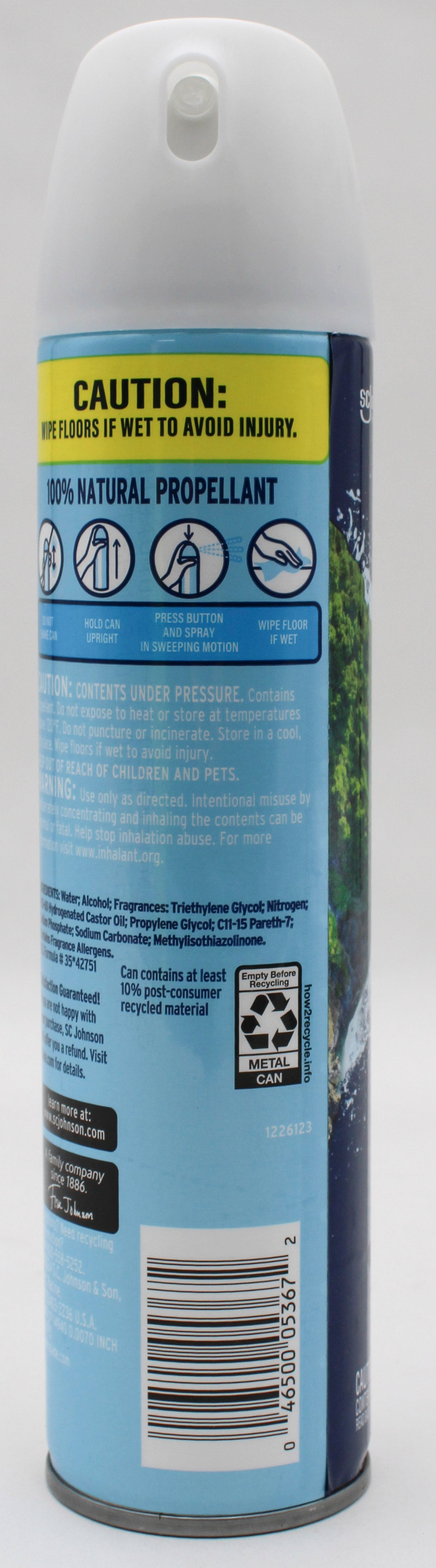 GLADE AEROSOL SPRAY FRESH SEA MIST & CYPRESS 8.0 oz. US