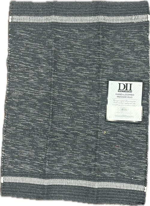 2X3FT RECYCLED WOVEN FIBER - INDOOR - REVERSIBLE ASST. CABANA AND MODERN EDGE STRIPED RUGS