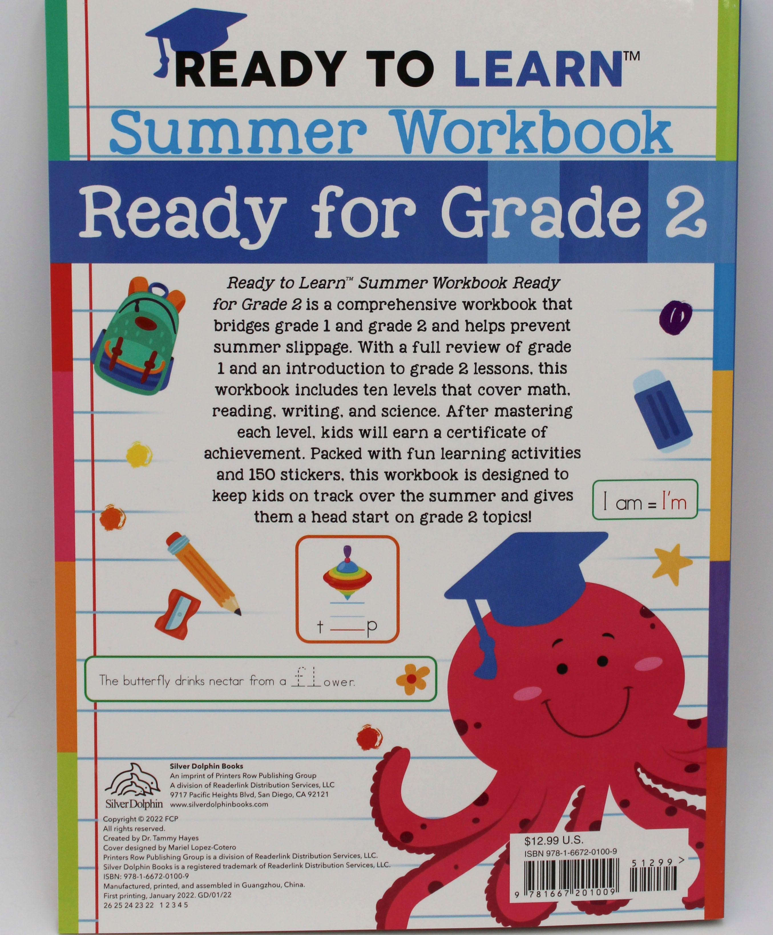 READY TO LEARN: SUMMER WORKBOOK: READY FOR GRADE 2 160PG PP $12.99