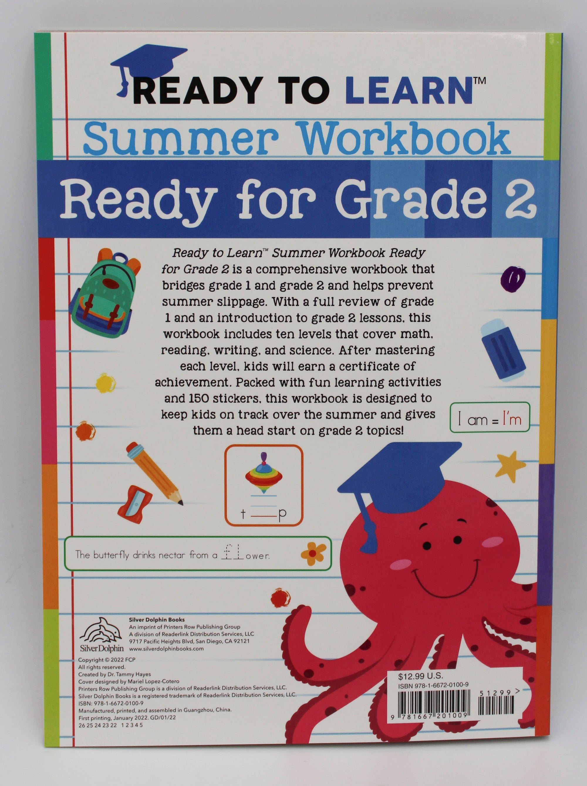 READY TO LEARN: SUMMER WORKBOOK: READY FOR GRADE 2 160PG PP $12.99