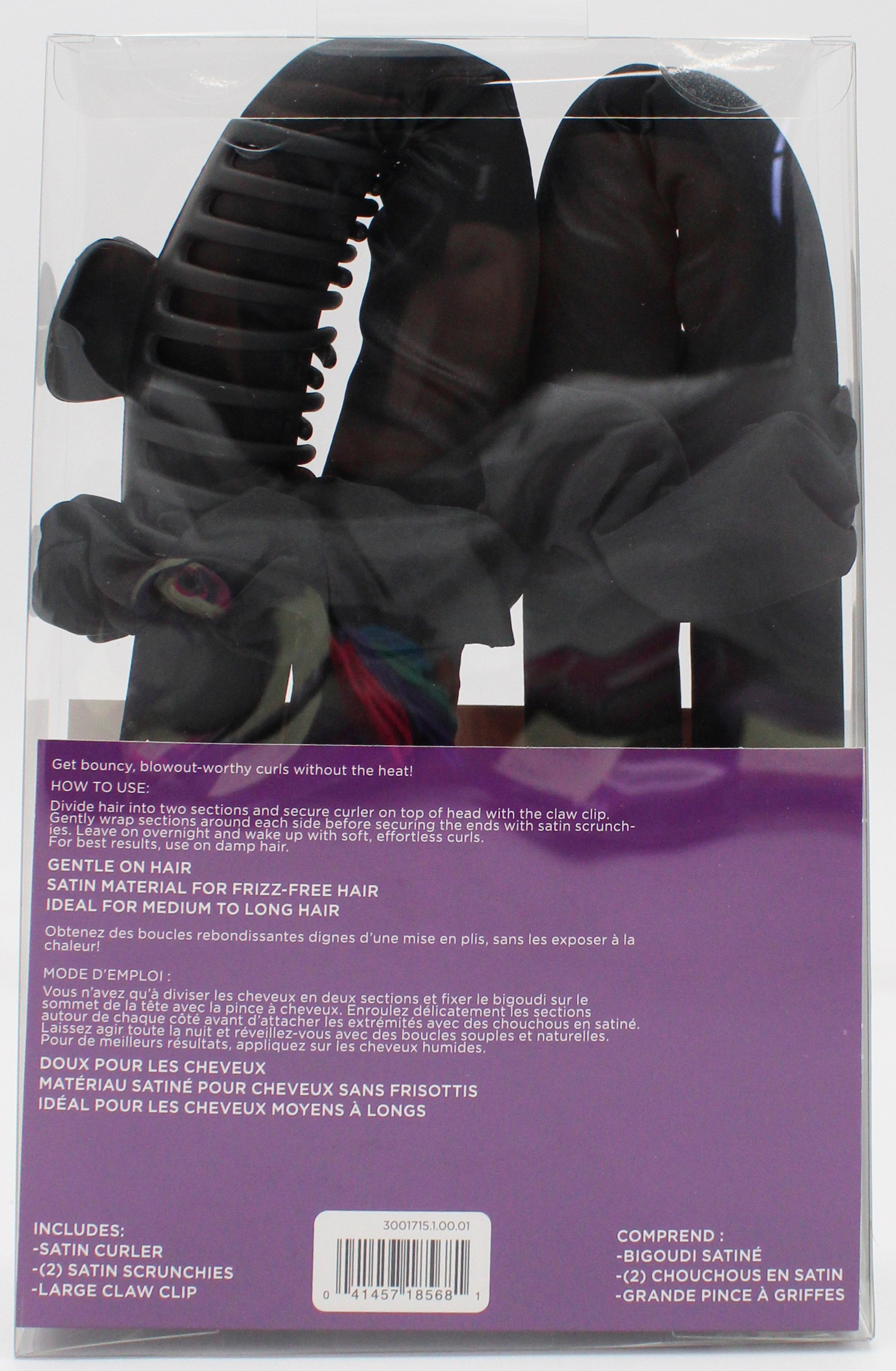 GOODY HEATLESS CURLS 4pc SET BLACK NI