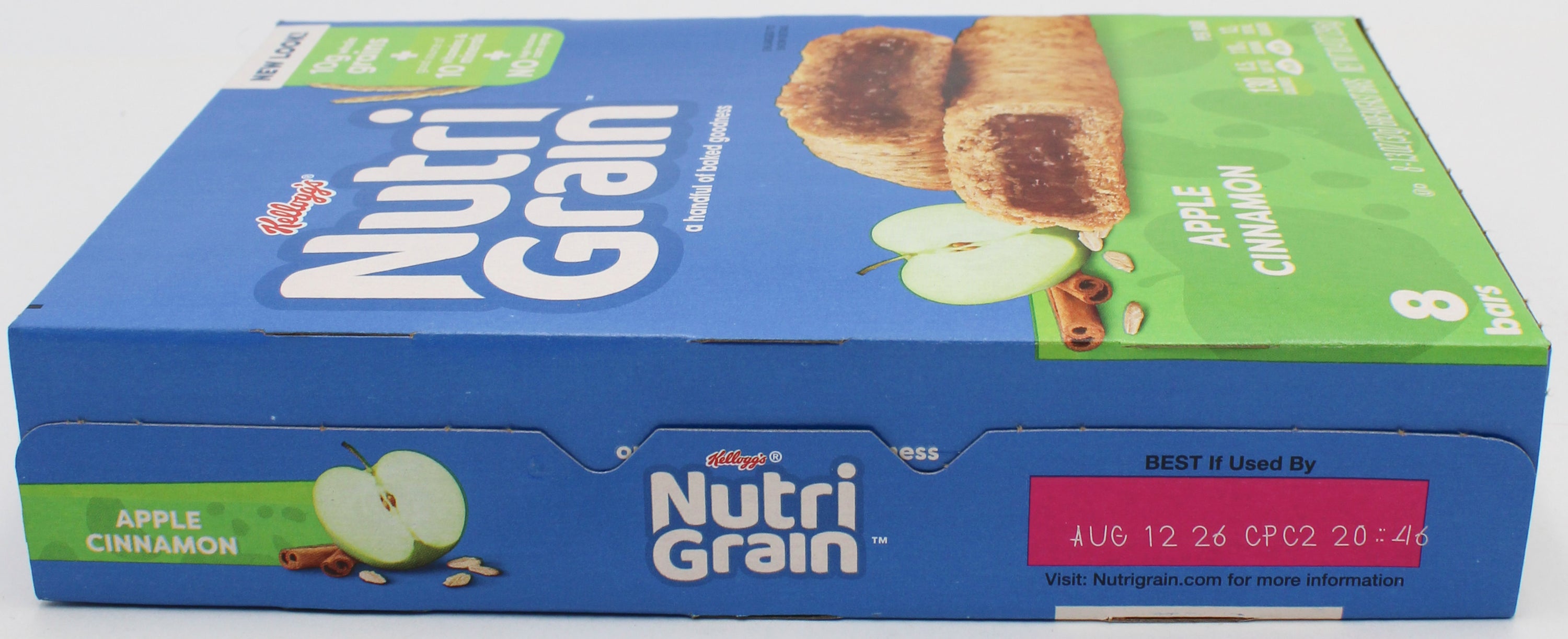 NUTRI-GRAIN APPLE CINNAMON BAR 8ct 10.4 Oz NI BB 8/12/26