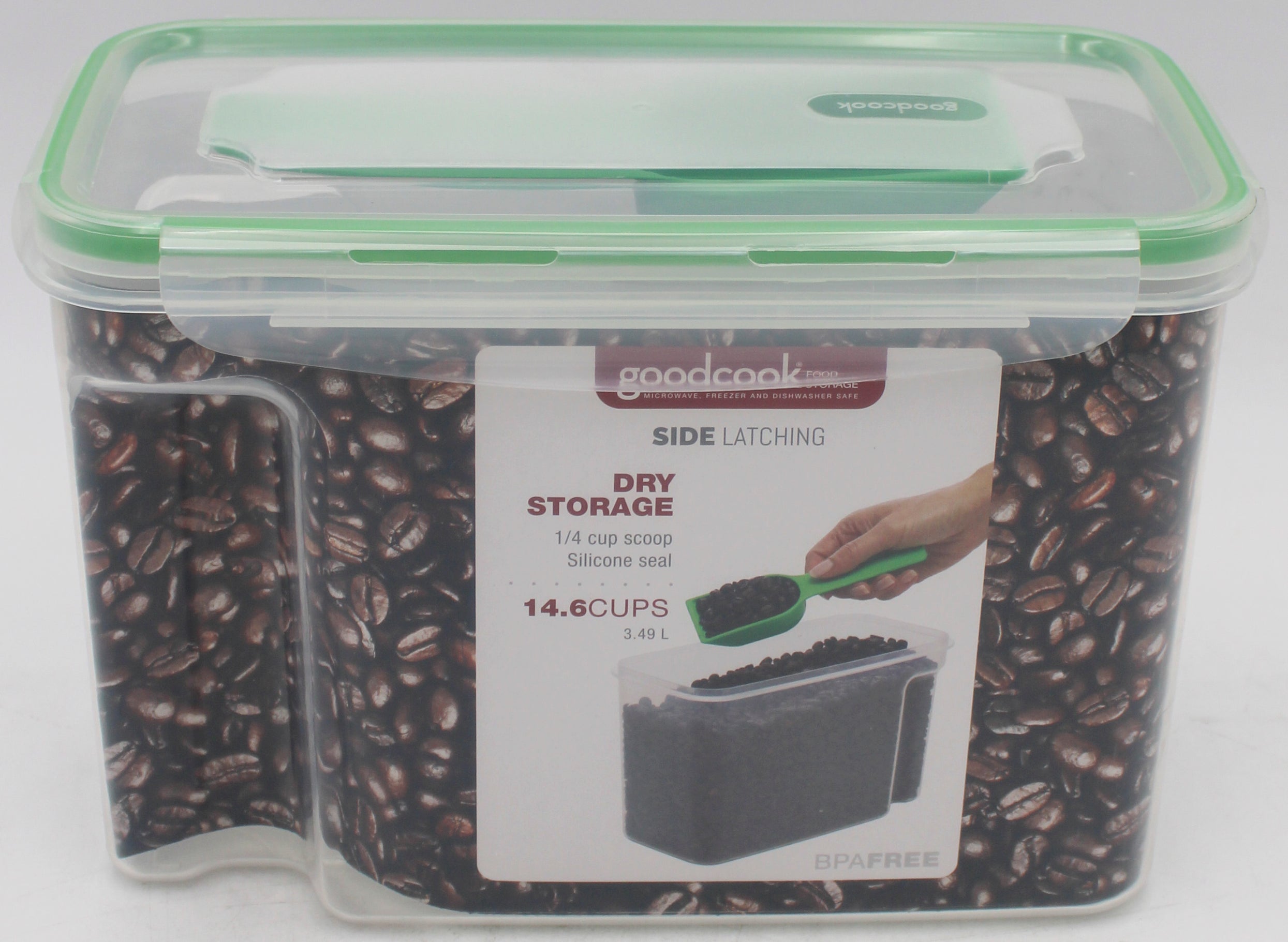 GOOD COOK MEDIUM STORAGE CONTAINR W/ SCOOP -14.6CUP