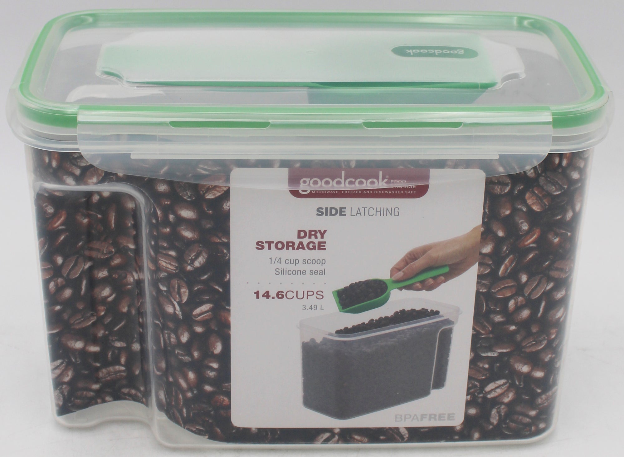 GOOD COOK MEDIUM STORAGE CONTAINR W/ SCOOP -14.6CUP
