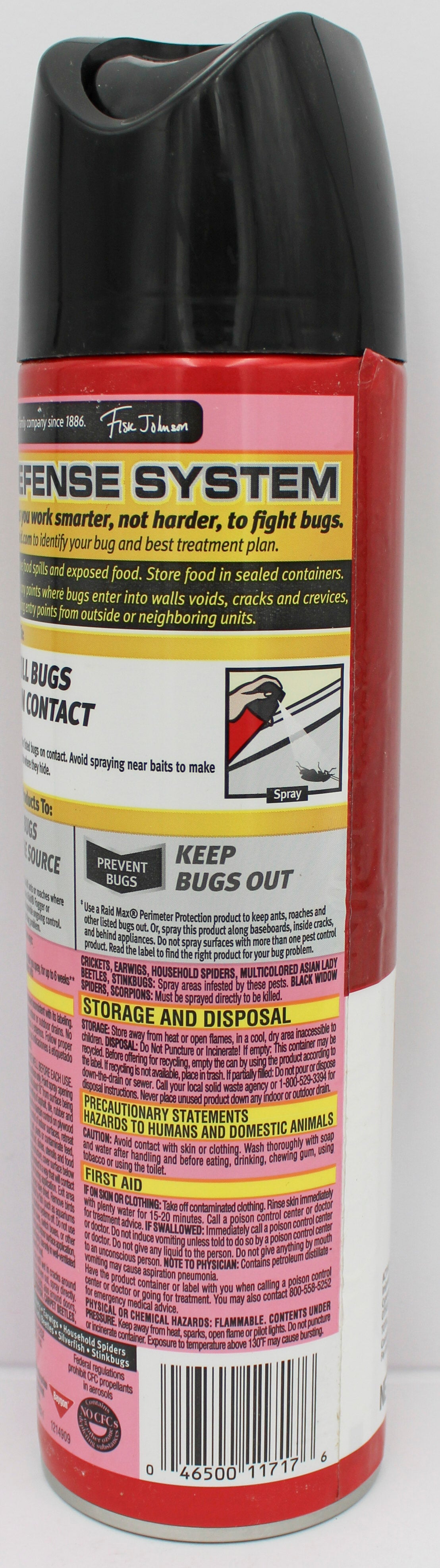 RAID ANT + ROACH KITCHEN DEFENSE FRAGRANCE FREE 17.5oz