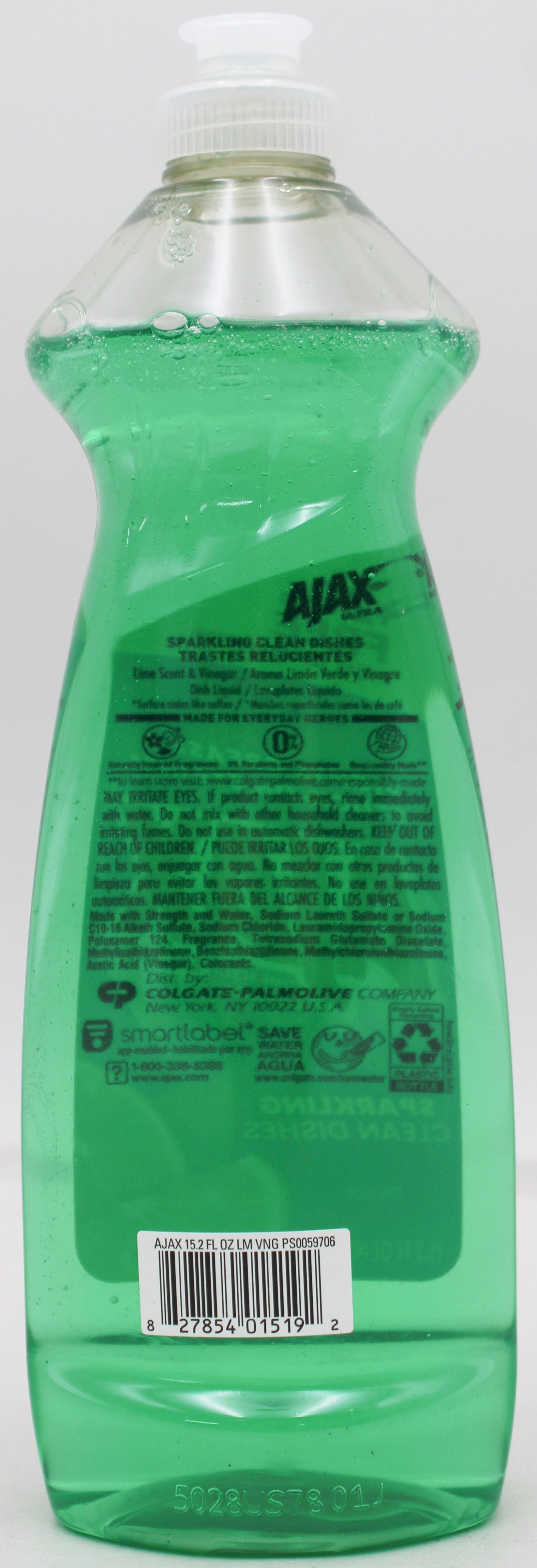 AJAX LIQUID DISH SOAP VINEGAR & LIME 12.4oz