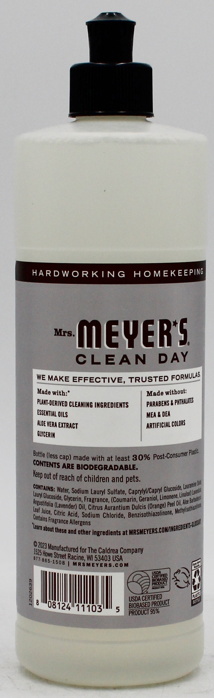 SP MRS MEYER'S DISH SOAP 16oz LAVENDER SCENT