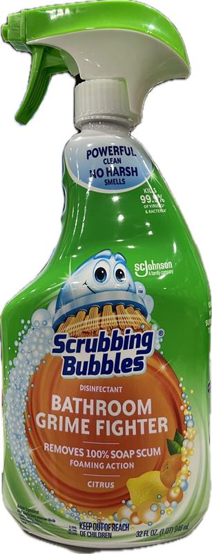 SP SCRUBBING BUBBLES DISINFECTANT BATHROOM  GRIME FIGHTER 32oz-CITRUS