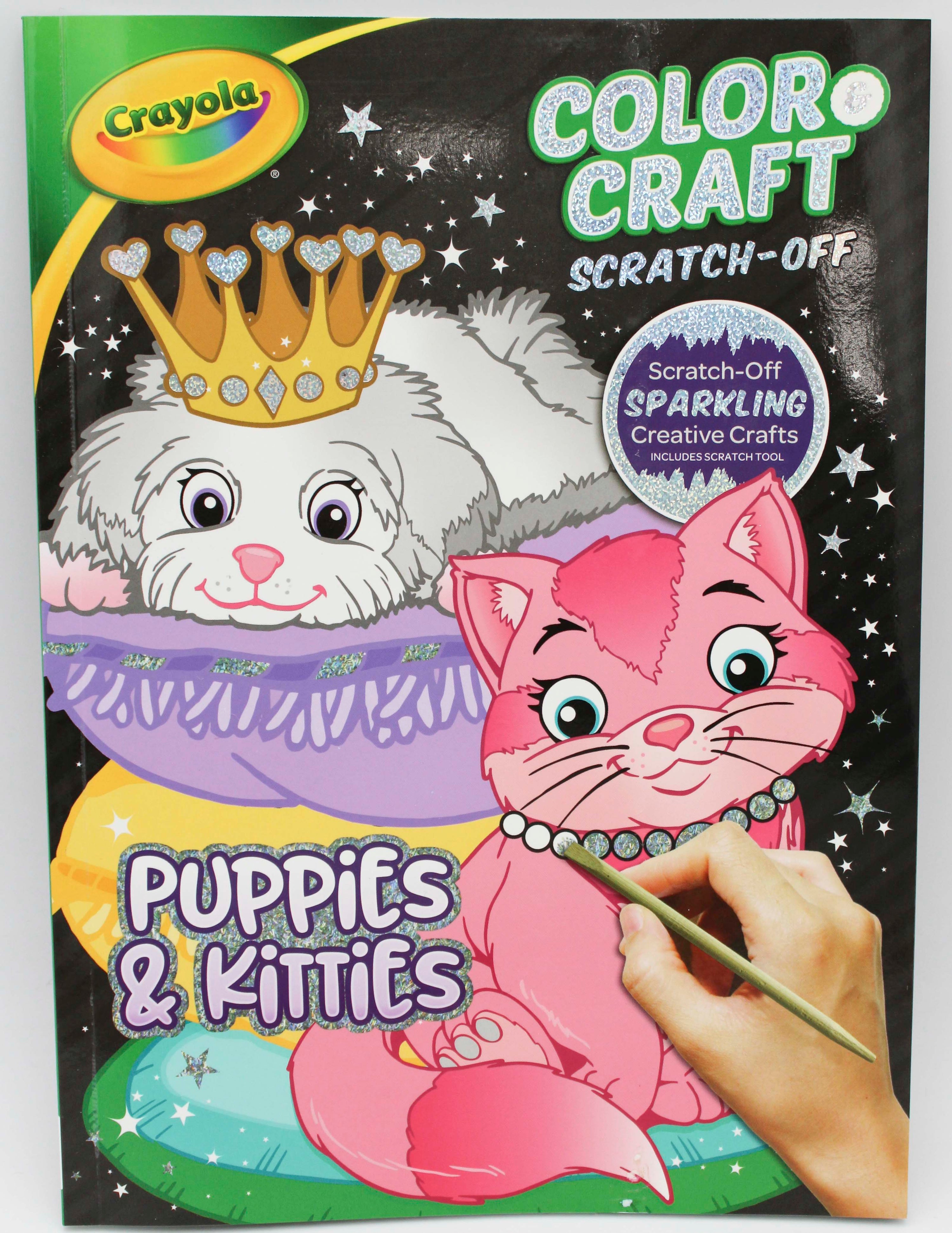 CRAYOLA COLOR & CRAFT SCRATCH-OFF: PUPPIES & KITTIES 24PG PP$7.99