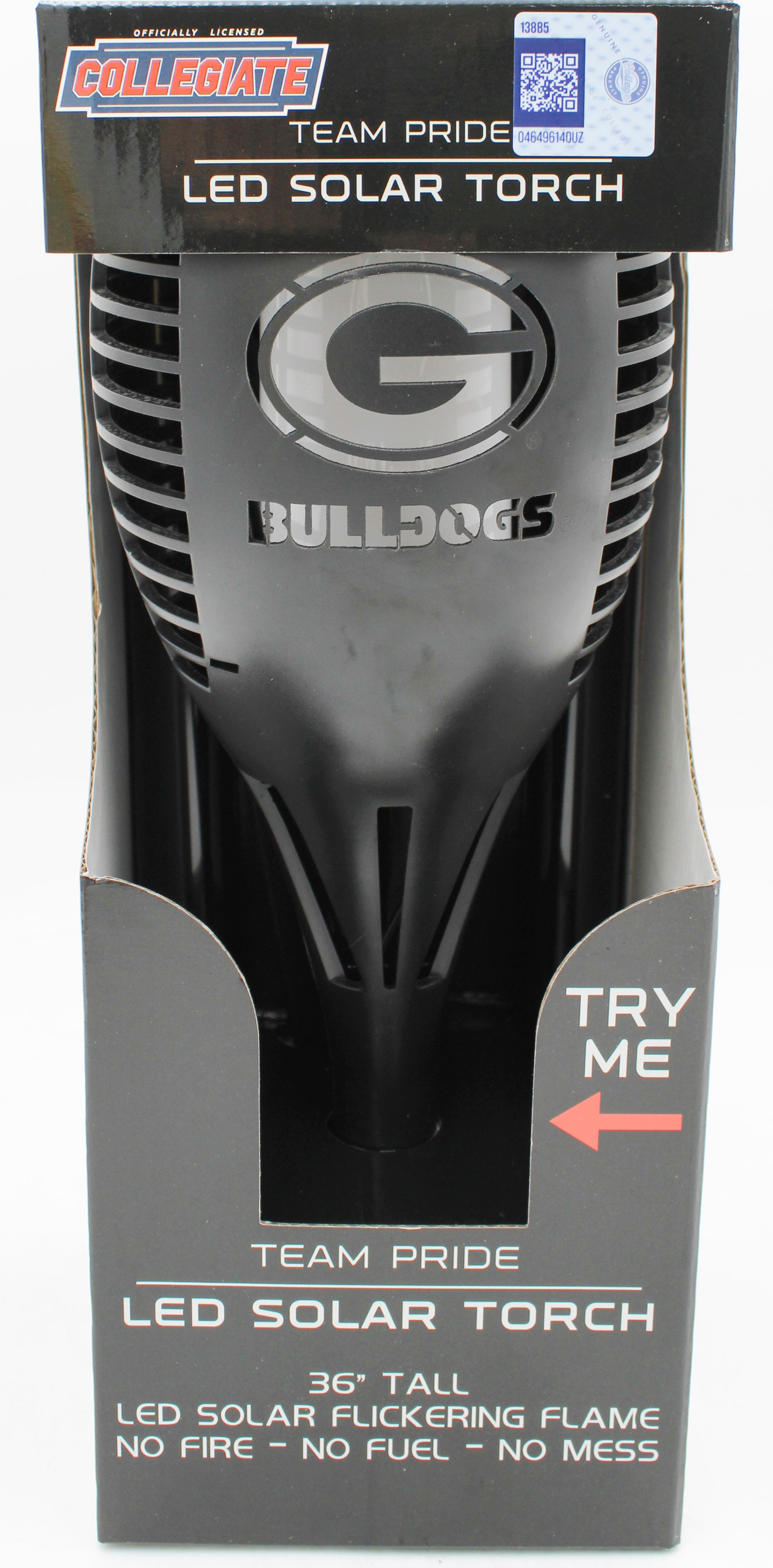 NCAA GEORGIA BULLDOGS LED SOLAR TORCH  36"