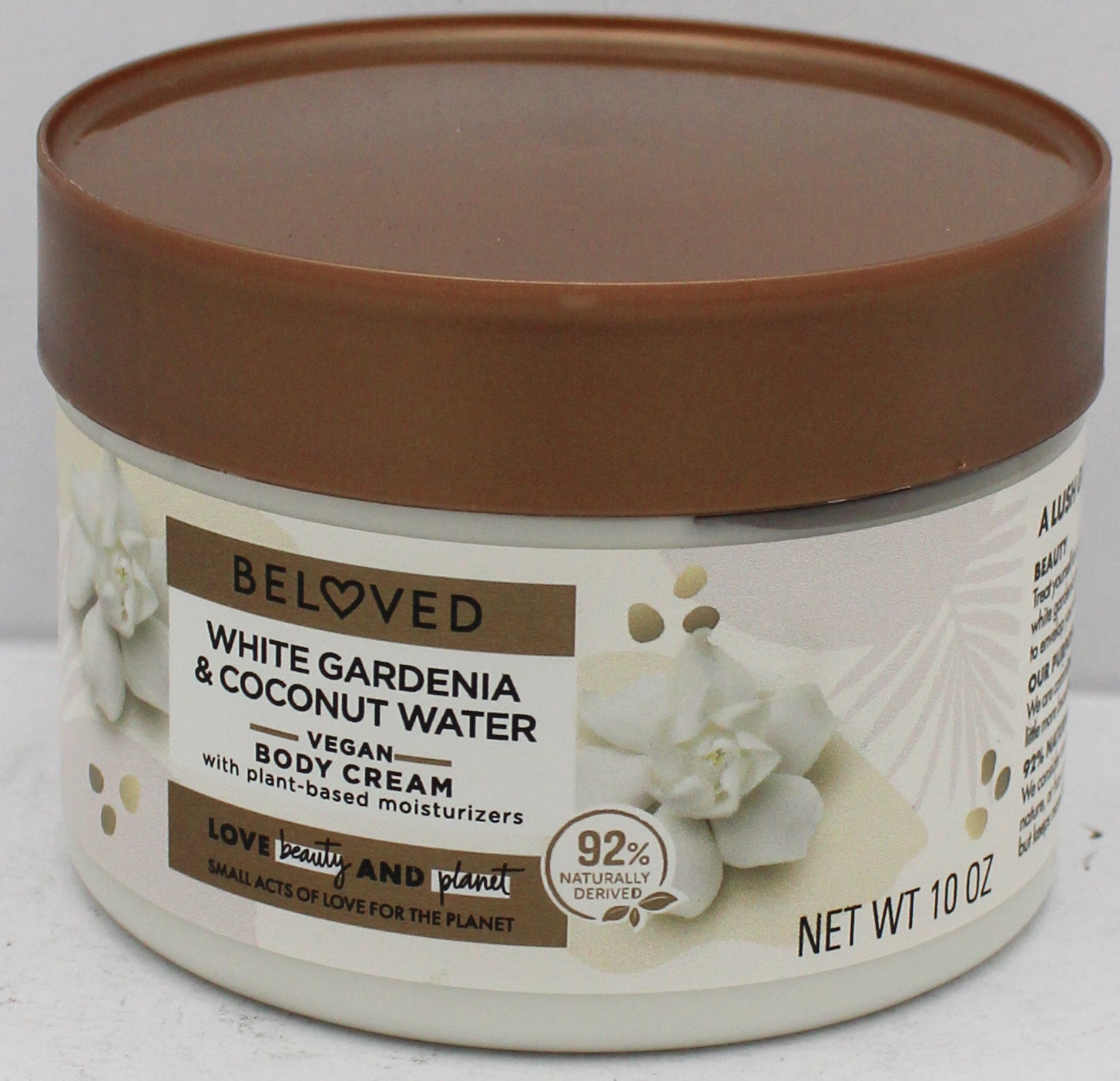 BELOVED WHITE GARDENIA & COCONUT WATER BODY CREAM 10oz