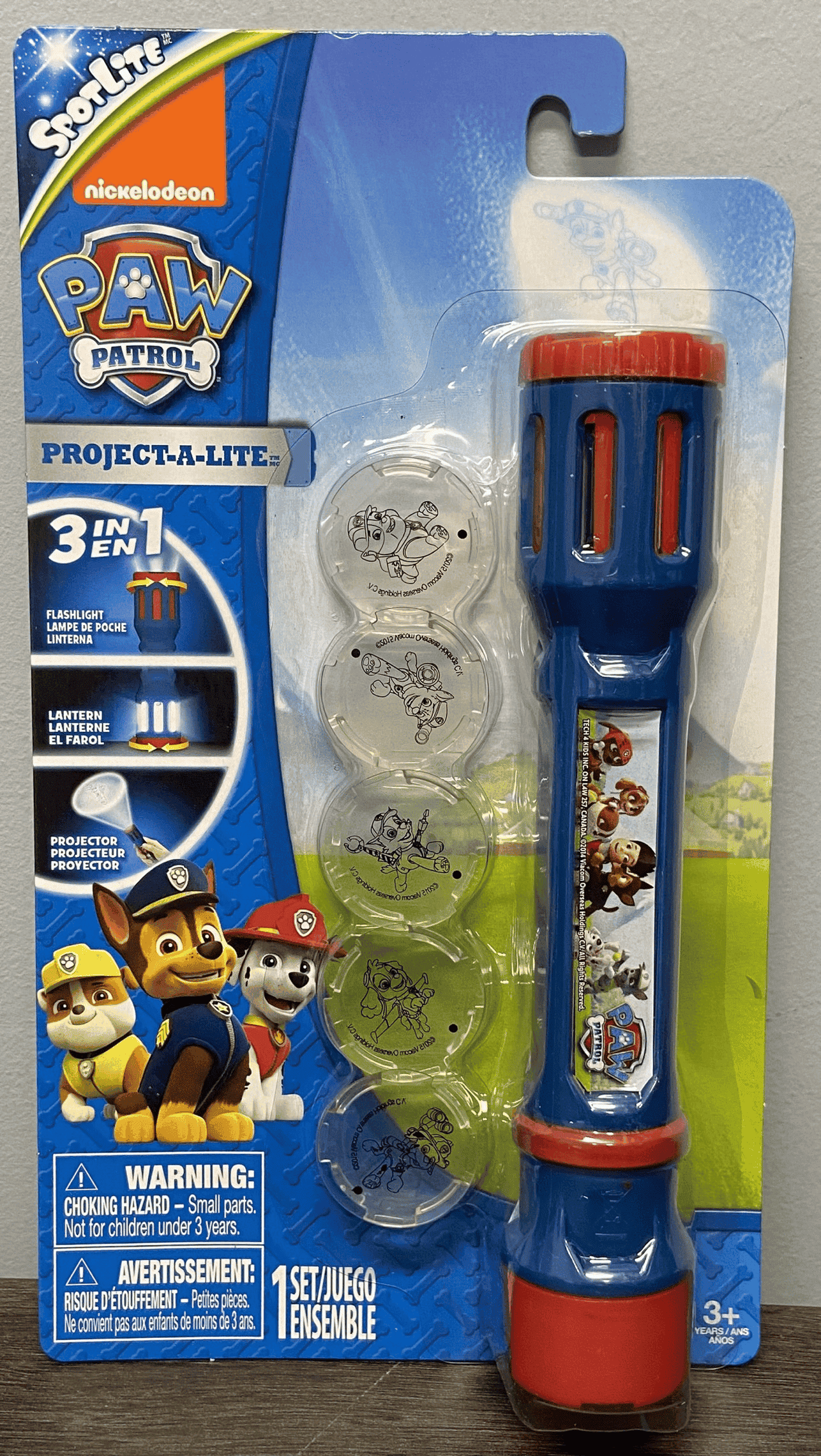 PROJECT-A-LITE 3 IN 1 FLASHLIGHT, LANTERN & PROJECTOR: PAW PATROL