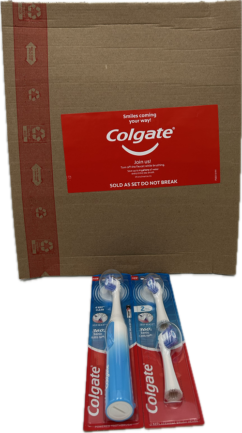 COLGATE ADULT SONIC FLOSS TIP POWER TOOTHBRUSH + REFILL NI