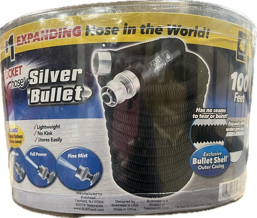 SP POCKET HOSE SILVER BULLET 100FT NI