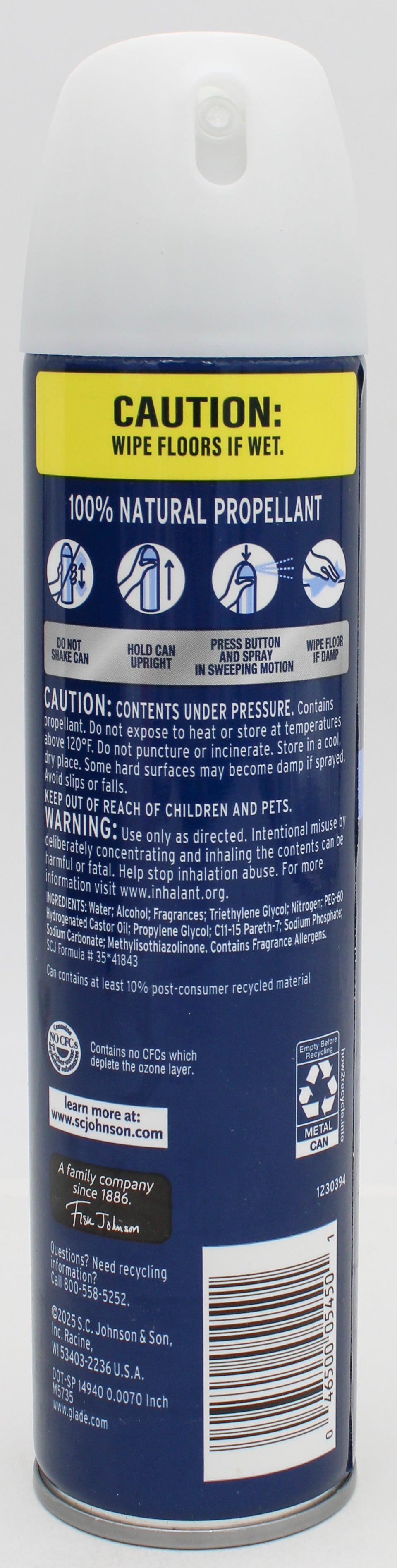 GLADE AEROSOL SPRAY PET FRESH 8oz US