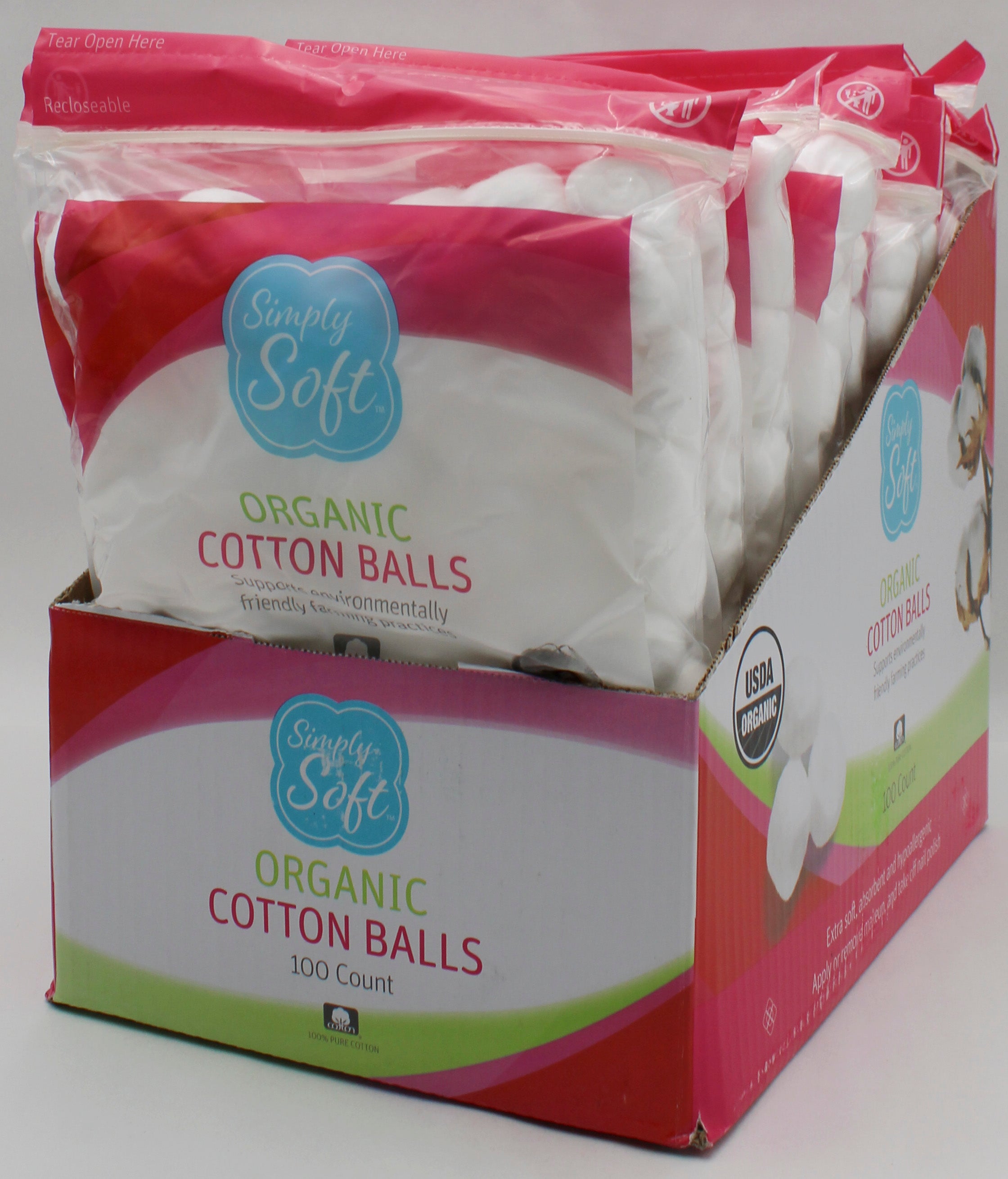 COTTON BALLS 100ct ORGANIC