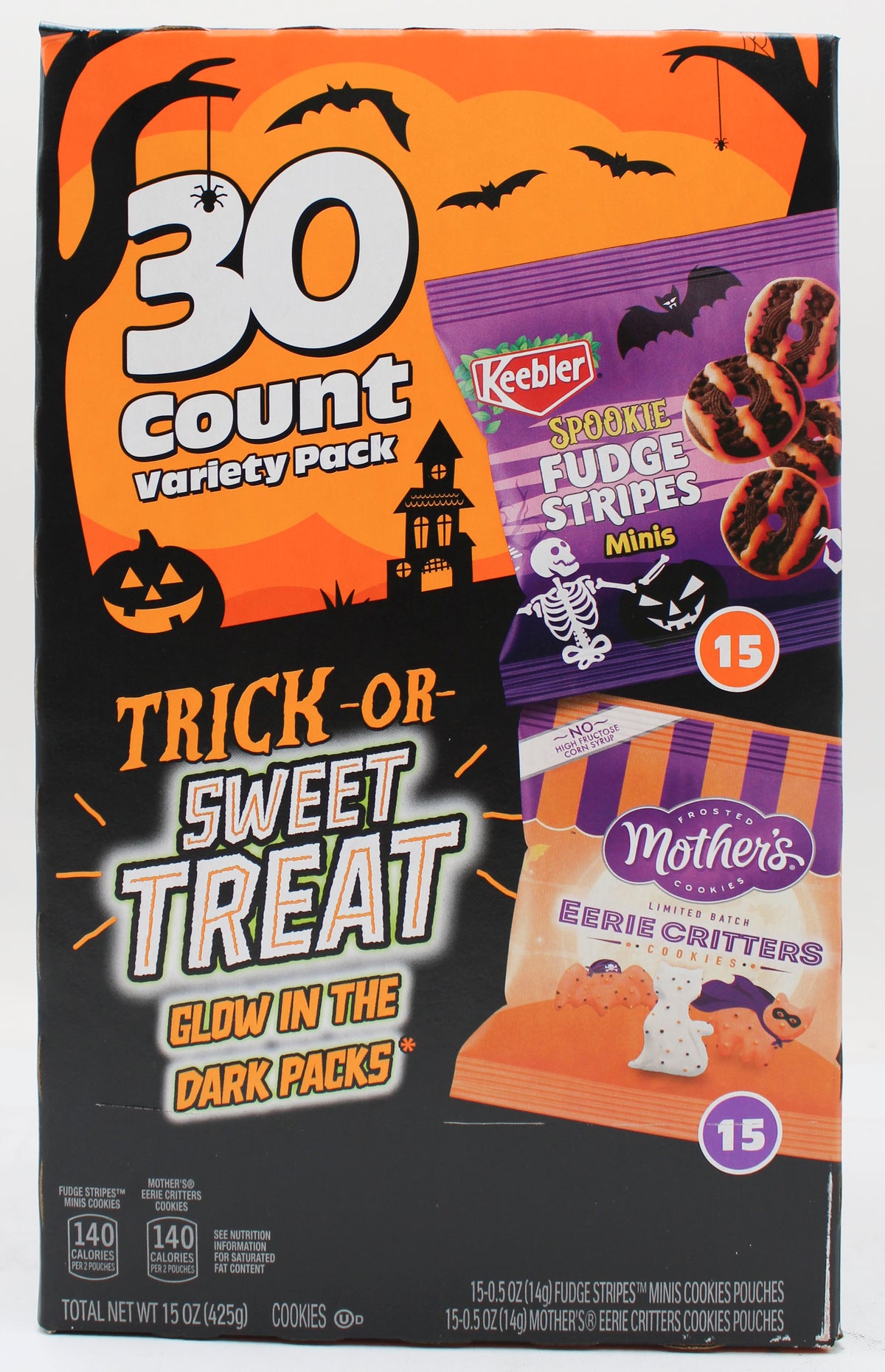 KEEBLER HALLOWEEN VARIETY SNACK BOX 30ct BB 2/22/27