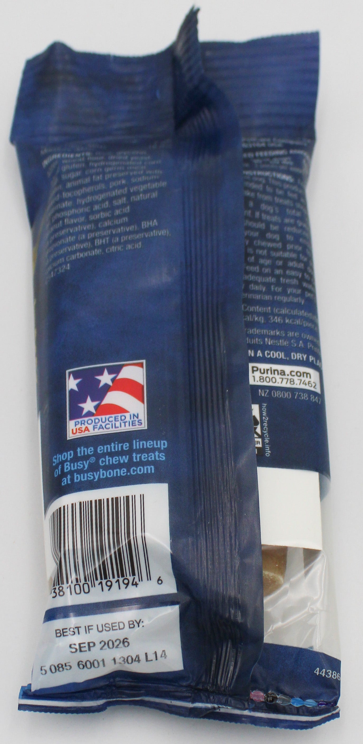 BUSY BONE PEANUT BUTTER 7oz. EXP 9.30.26 NI
