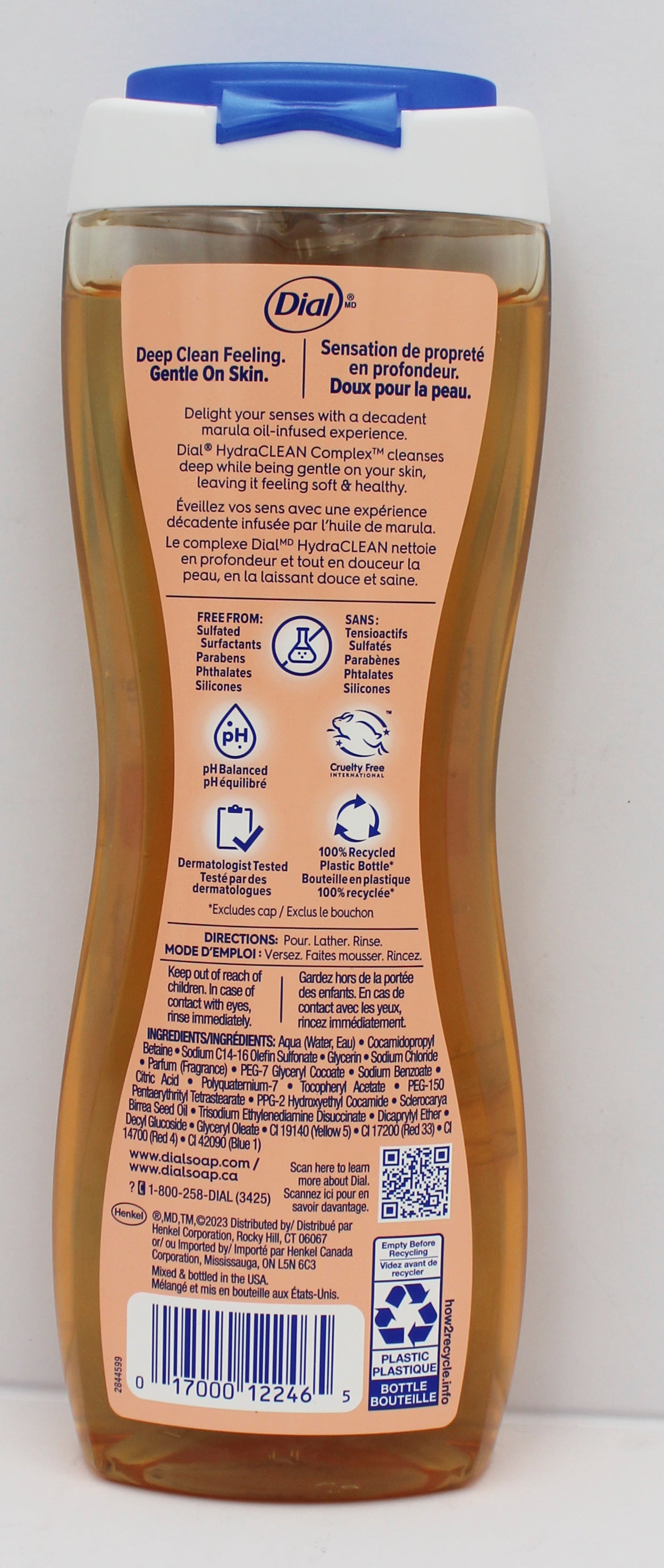 Dial Body Wash Miracle Oil Marula 16oz