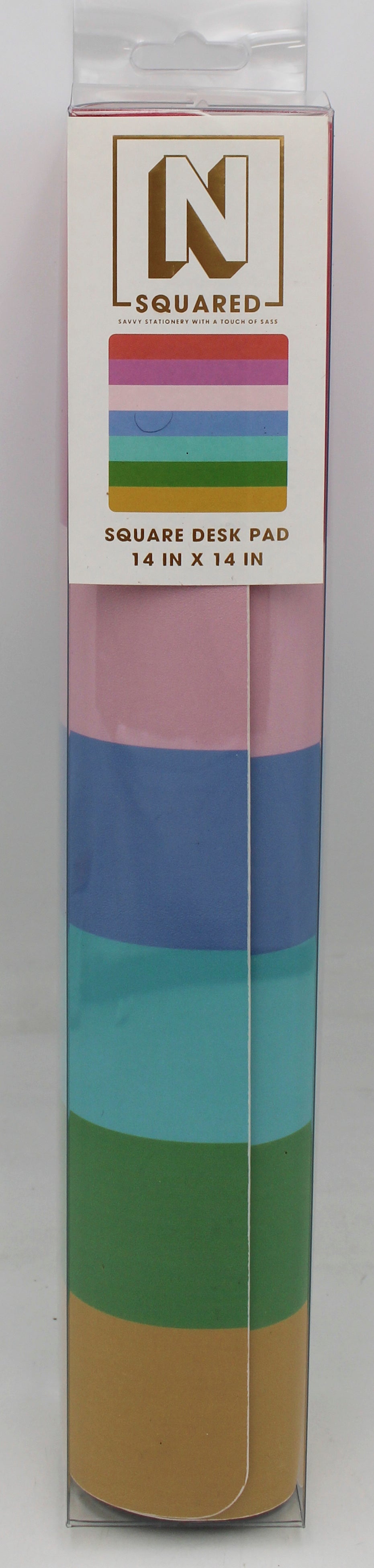 CR GIBSON 14X14 STRIPE DESK PAD