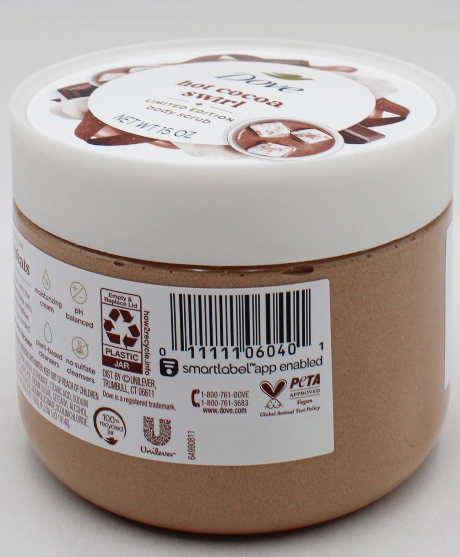DOVE BODY SCRUB HOT COCOA SWIRL 15oz