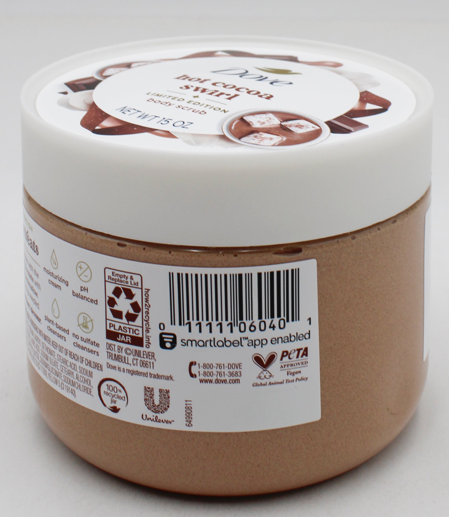 DOVE BODY SCRUB HOT COCOA SWIRL 15oz