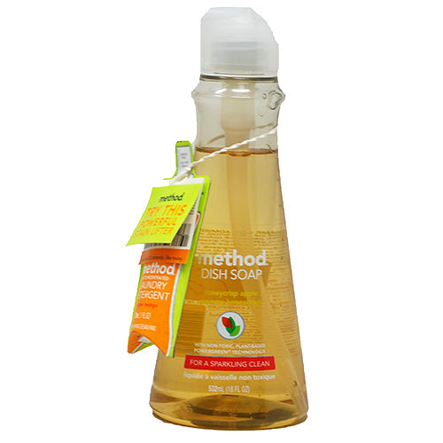 MTHD DISH SOAP 18oz-HONEYCRSP APPLE