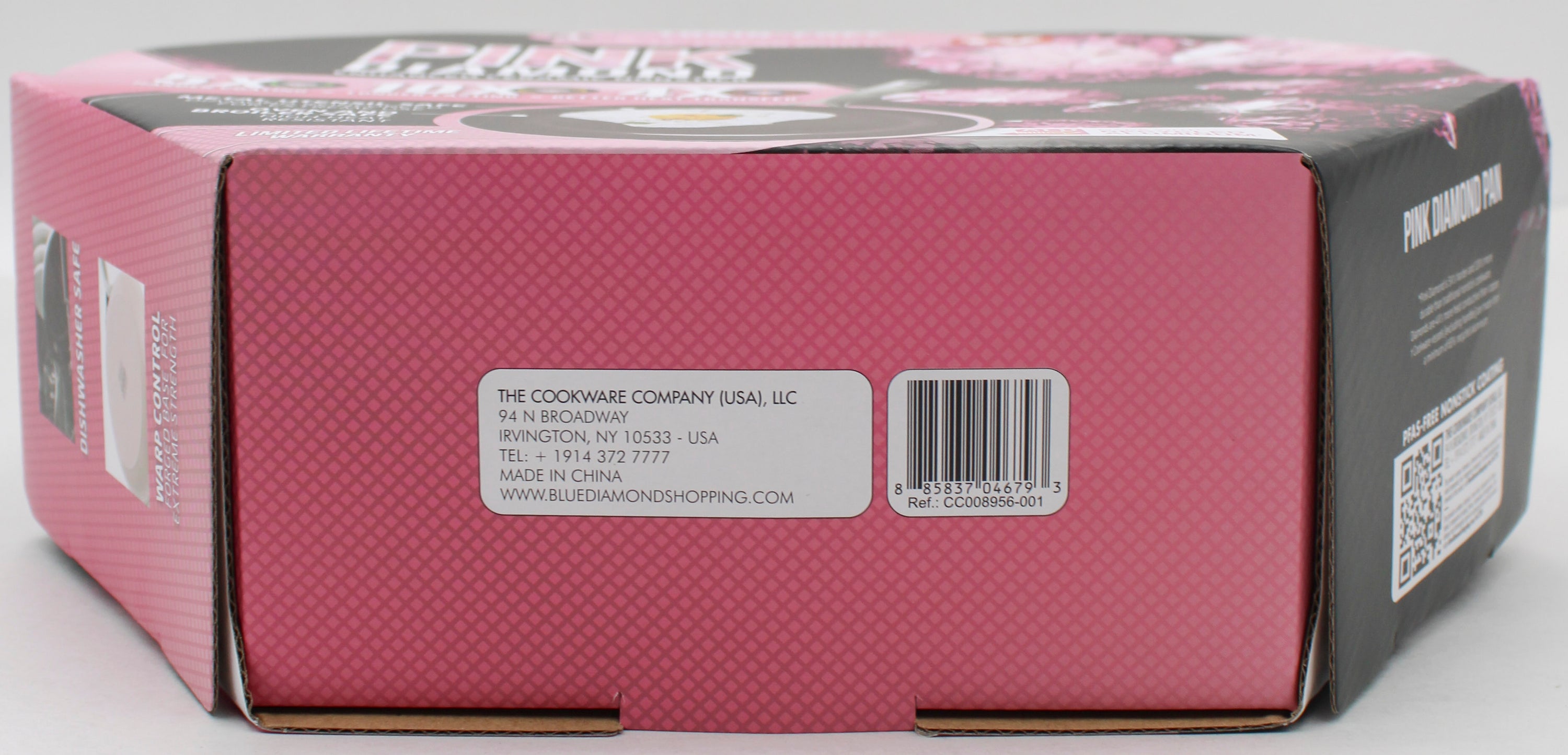PINK DIAMOND 12'' FRYPAN W/ LID - PINK NI