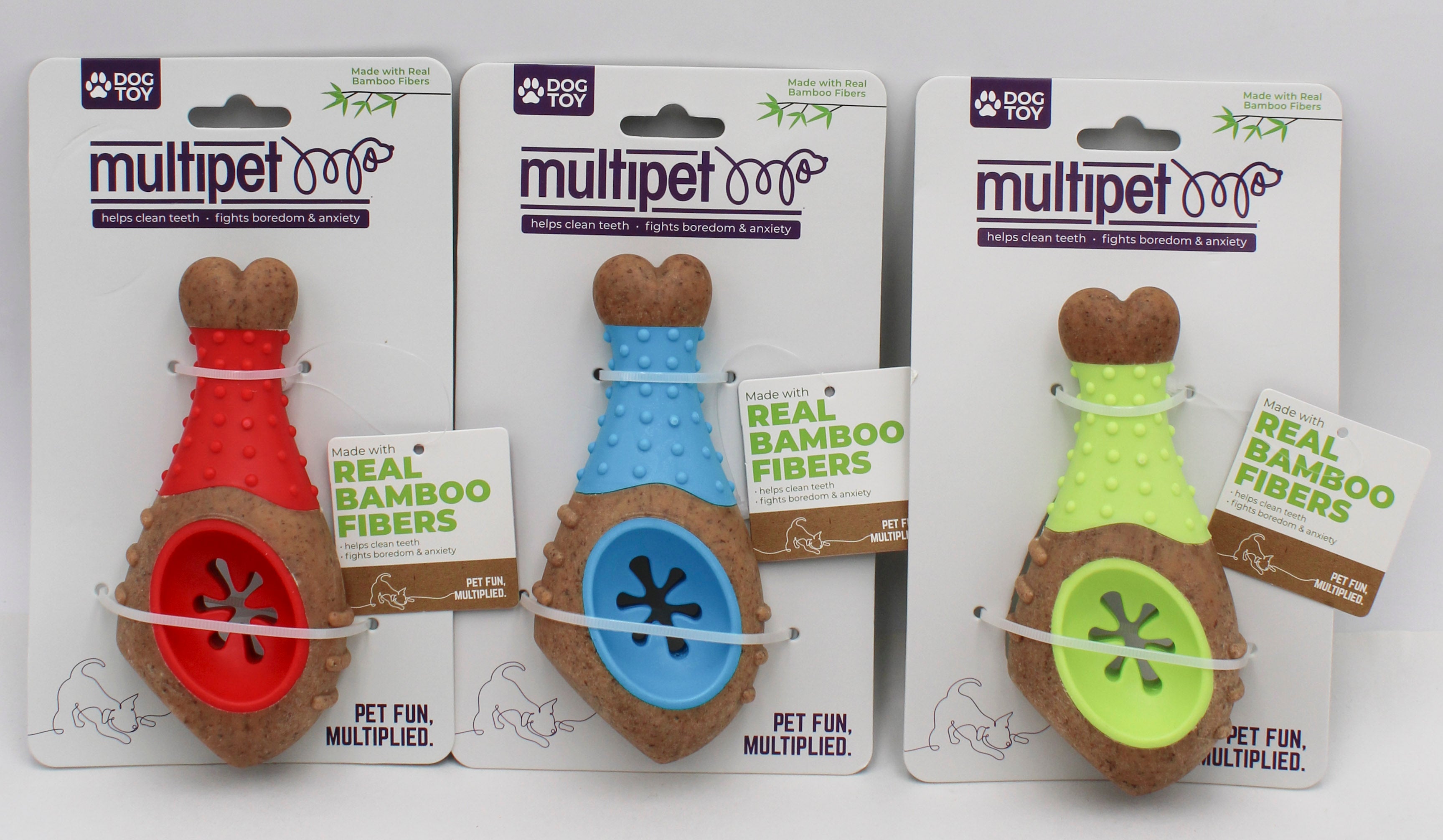 MULTIPET BAMBOO DOG CHEWS CHICKEN LEG (NYLON)
