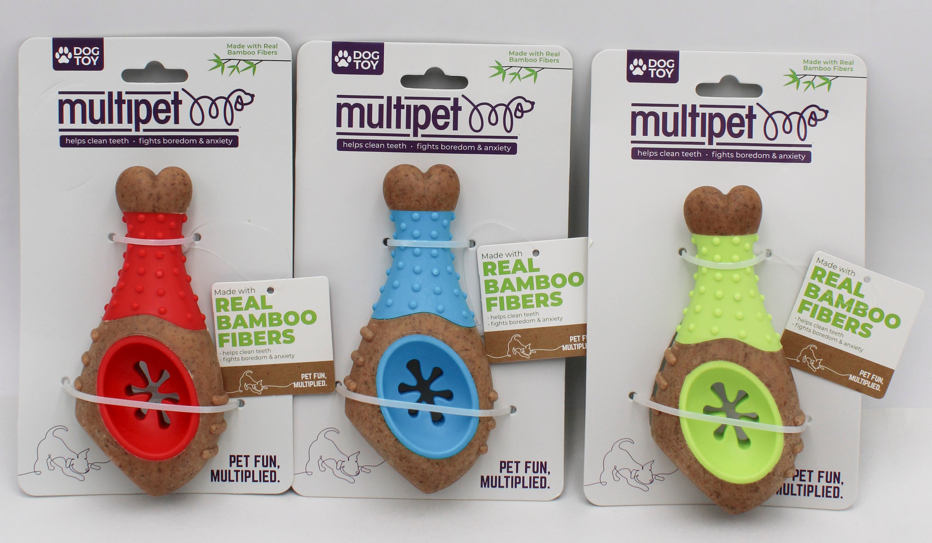 MULTIPET BAMBOO DOG CHEWS CHICKEN LEG (NYLON)