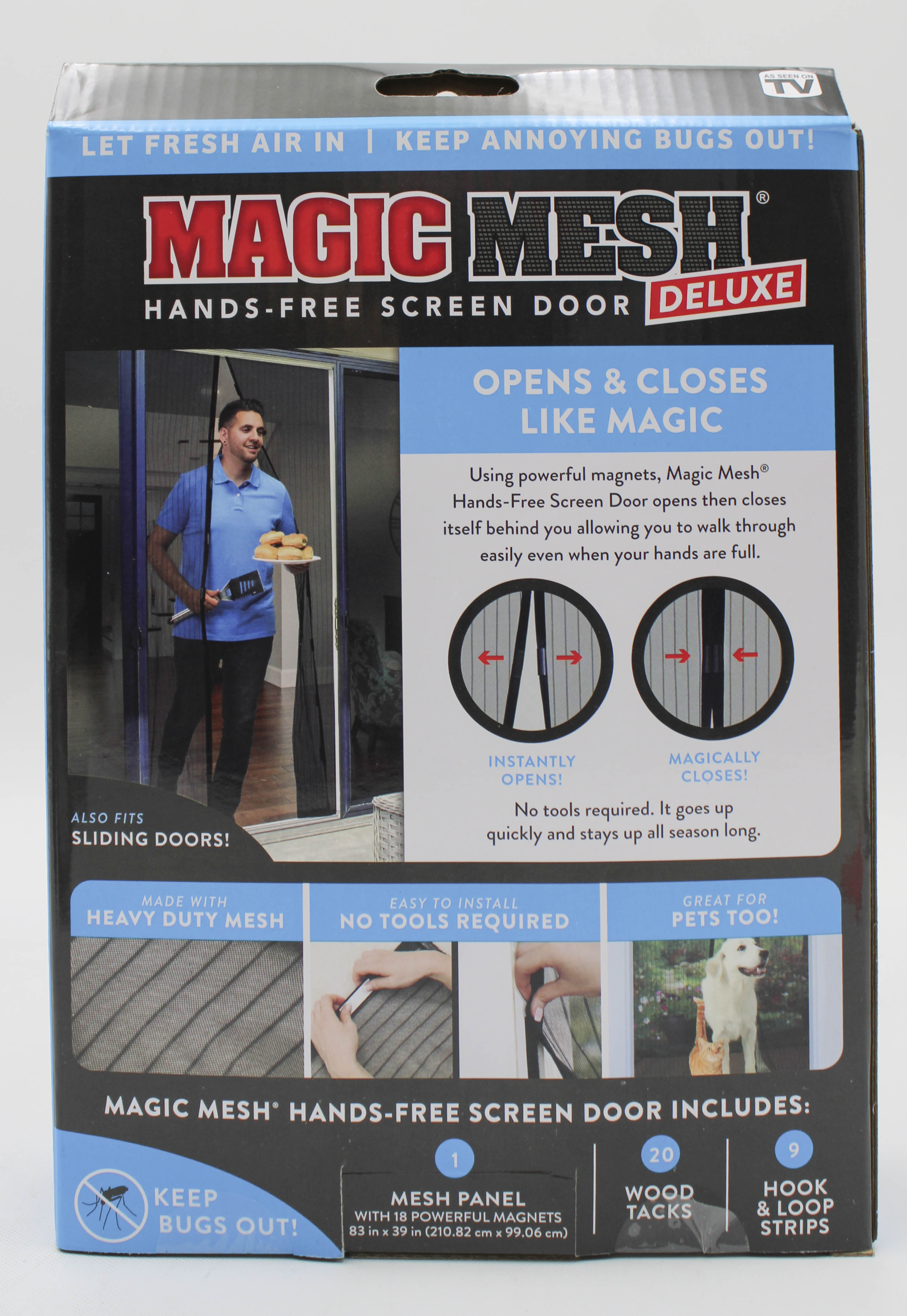 MAGIC MESH SCREEN DOOR CURTAIN NI