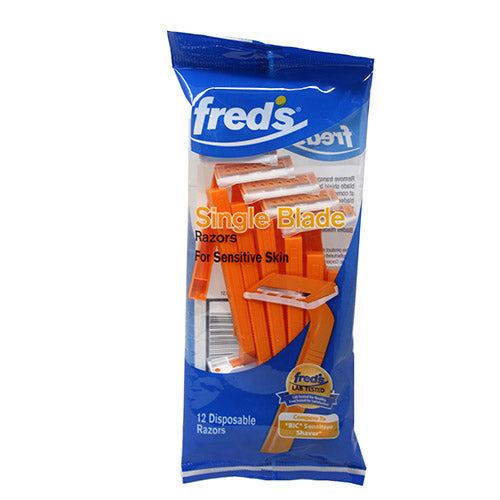 FREDS DISPABLE RAZOR 12CT-MENS