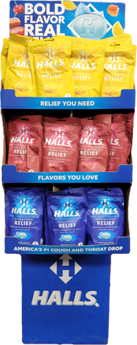 HALLS MIX 30 PC BAG FLOORSTAND BB 5/3/27