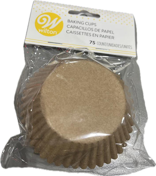 SP WILT BAKING CUPS STANDARD KRAFT 75CT