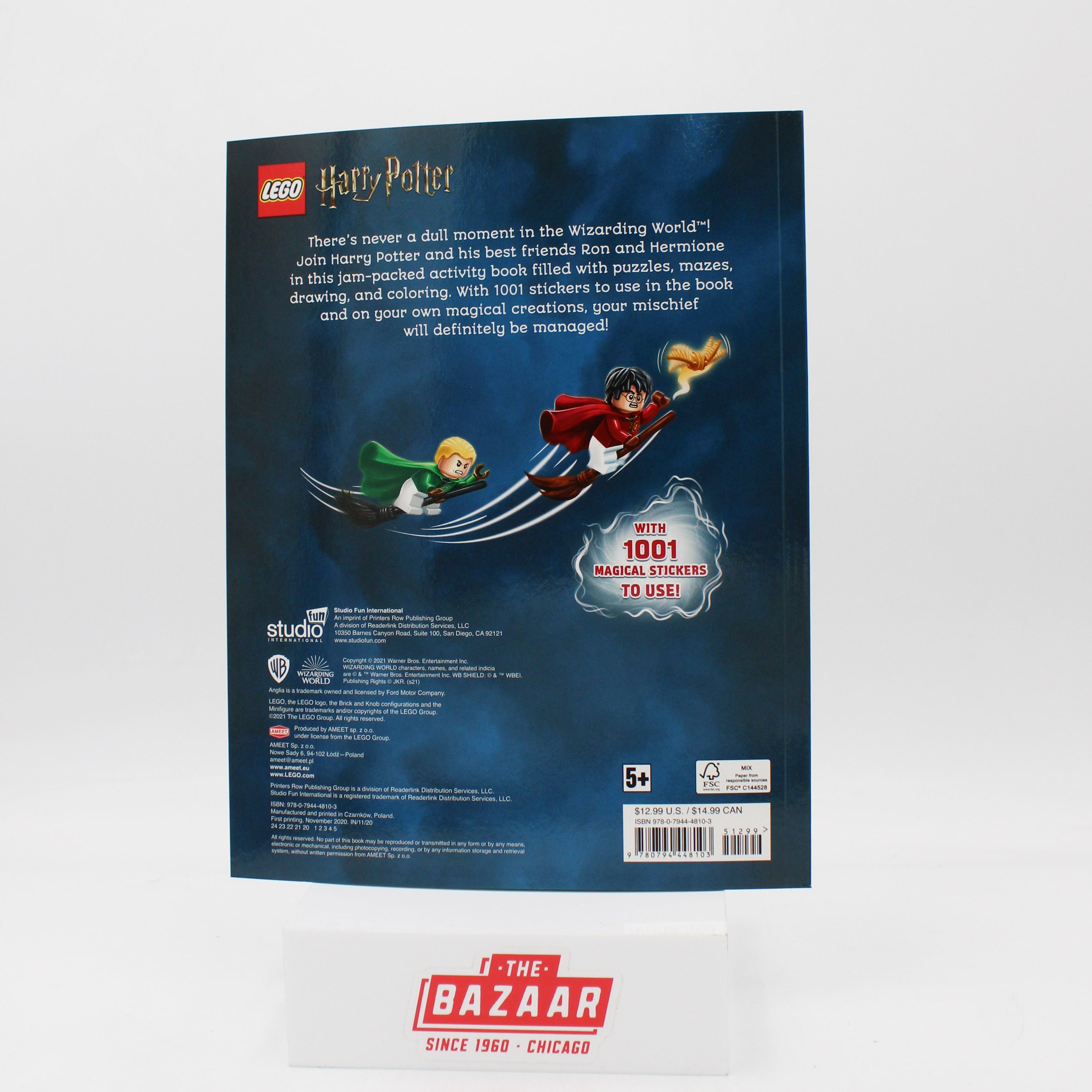 LEGO HARRY POTTER: MISCHIEF MANAGED! 1001 STICKERS MAGNETIC HARDCOVER 10PG PP $12.99