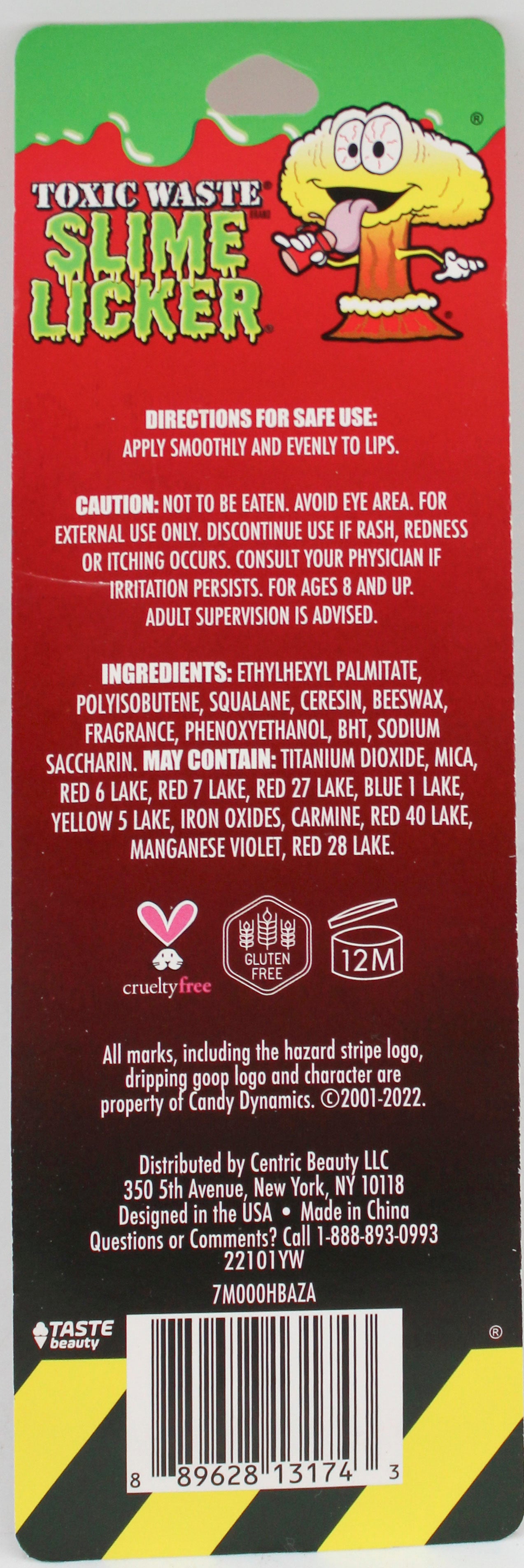 TOXIC WASTE STRAWBERRY HUMONGOUS LIP BALM 0.67oz NI