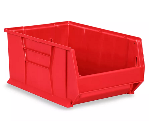 H-3053 HOPPER BIN 24x17x11 RED USED