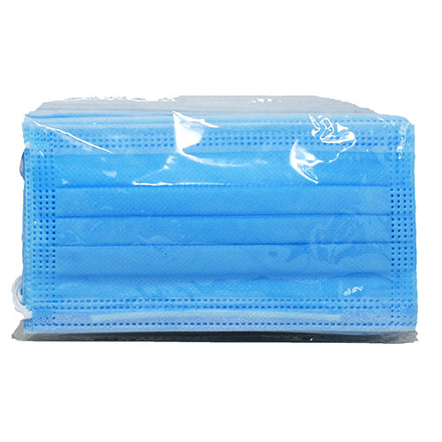 SP BLUE DISPO SABLE FACE MASKS 10CT (BAG) NI