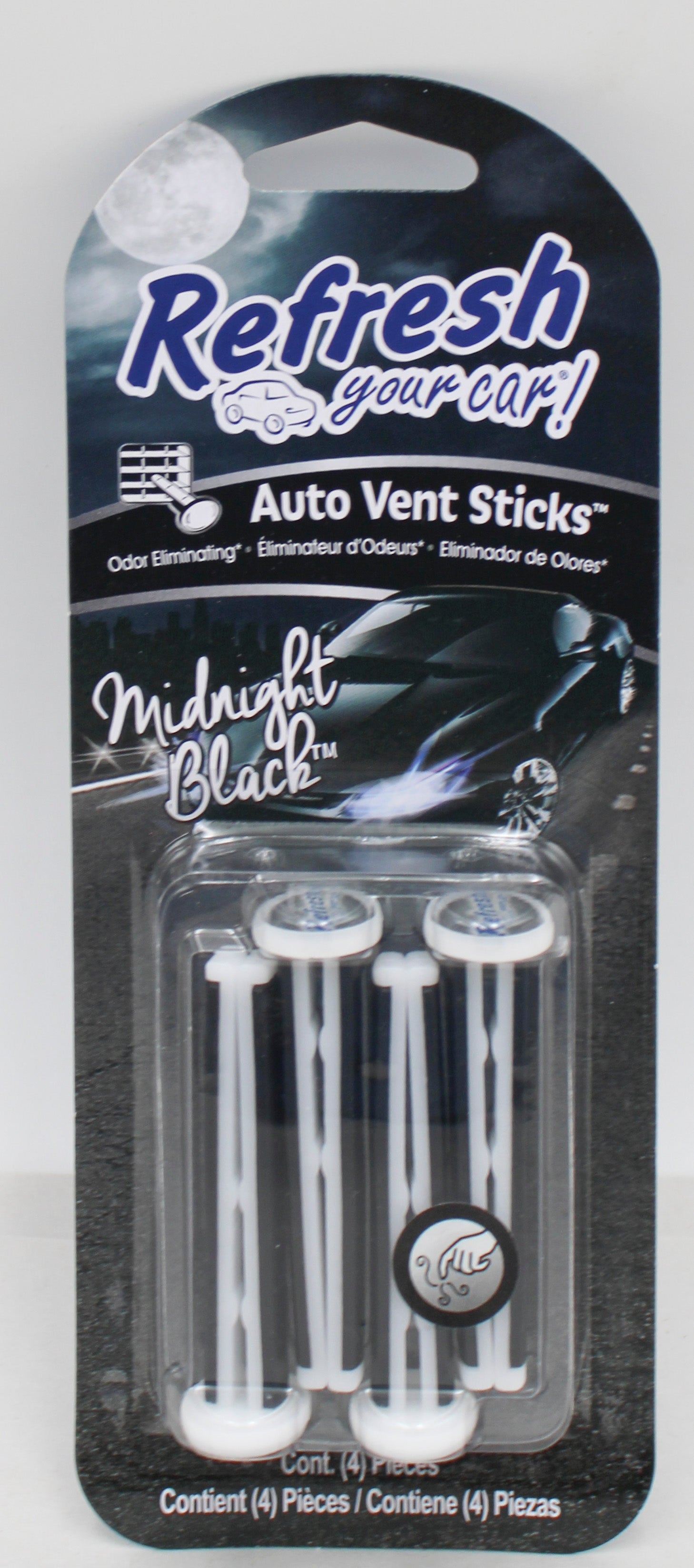 REFRESH YOUR CAR 4 PK MIDNIGHT BLACK