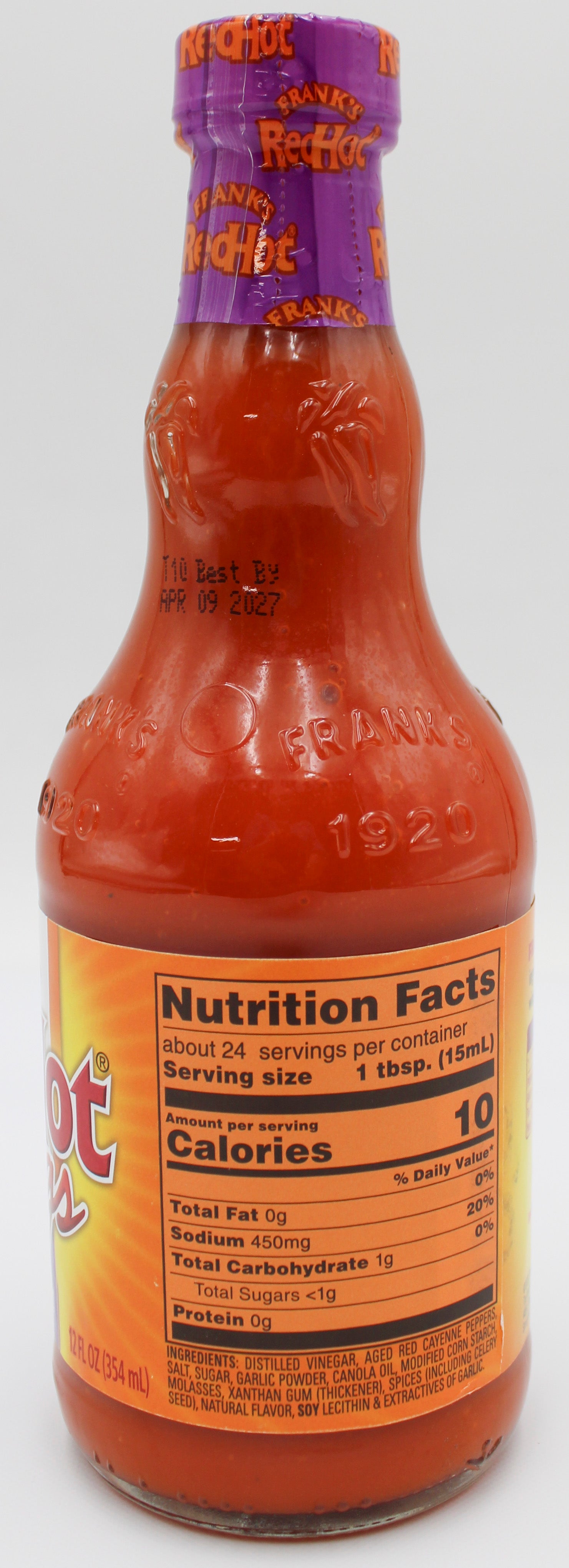 Franks Red Hot Garlic Buffalo Wing Sauce 12oz, 4-Pack