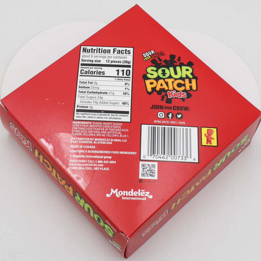 SOUR PATCH KIDS HEART BOX 6.8 Oz BB 8/28/26